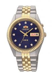 Orient Men's 2 Tone Diamond Index Self Winding Automatic Watch #BEM6R002D