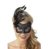 Black sequined mask