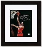 Julius "Dr J" Erving Autographed Philadelphia 76ers 8" x 10" Action Photograph Red Jersey- Custom Framed