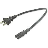 Notebook Power Cord, C7 Figure-Eight Plug, 1FT.