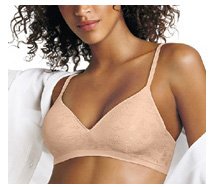 Playtex Women's Thank Goodness It Fits Seamless Daisy Jacquard Wire Free Bra #4606