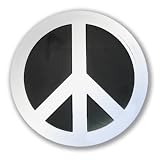 4" Peace Sign Car Emblem