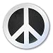 4" Peace Sign Car Emblem