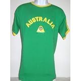 Australia Green Soccer T-shirt Size Large