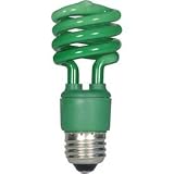 Satco S7272 13t2/Green 13w Base- Cfl