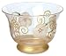 Crystal Colour Quartz Hand Painted Glass Boxed Small Floating Candle Holder Bowl