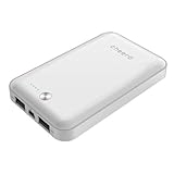cheero Powerbox White 7000mAh ��e�ʃ��o�C���o�b�e���[(1A�~2�|�[�g/�|�[�`�t/���N�ۏ�)�@��iPhone5/�e��X�}�z/Tablet/wifi���[�^�Ή��� USB�P�[�u��2�{�t��