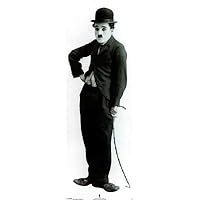 Charlie Chaplin Movie (Tramp, Door) Poster Print