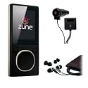Microsoft Zune 4GB MP3 Player, Black with FREE Microsoft Zune Car Pack & Microsoft Zune Premium Headphone (v2) - Refurbished