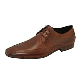 Natazzi Italian Napa Calfskin Leather Shoes Hand Made Mens Modern Delray Moc Toe Oxford Lace Up Model Milano L-2010 Antique Look Brown