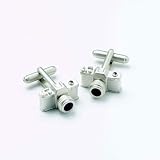 Mens Designer Fashion Cufflinks - Camera - For the Photographer