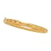 14K Yellow Gold Heart Baby Bangle Bracelet - 5.25