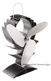 Ecofan for Wood Stoves Black Body Nickel Blades