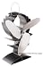 Ecofan for Wood Stoves Black Body Nickel Blades