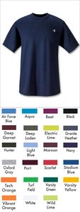 Champion Men's Jersey Tee T2226, NC Blue, M