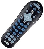 RCA 3 Device Universal Remote w/Partial Backlighting-Black Partially Back Lit Buttons