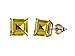 10k Yellow Gold Princess Square Created Yellow title=