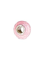 Novobeads Rose Petal Mini CZ Cubic Zirconia Charm Bead - Made in USA w imported materials - Fits all major bead bracelets