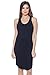 A+D® Womens Midi Loose Fitted Tank Top Dress with Scoop Neckline (S-XL)