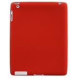 iPad 2 Apple Silicone Cover - Red - By Naztech