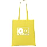 Cassette (White) Organic Fashion Tote