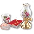 Reutter Porcelain Miniature Night Table Set