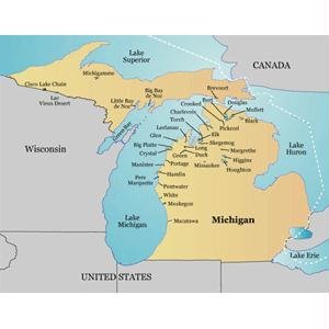 Garmin LakeMaster Michigan - Micro SD w/ SD Adapter