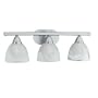 Thomas Lighting SL7450-78 Linear - Three Light Bath Bracket, Brushed Nickel Finish with Etched Alabaster Glass