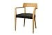 Baxton Studio Laine Modern Dining Chair with Black Seat, Light Wood, Set of 2