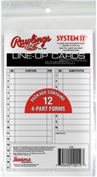 Rawlings System 17 Baseball/Softball Lineup Cards