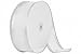 1.5 Inch Organza Satin Edged Ribbon 25 Yard Bolt - White