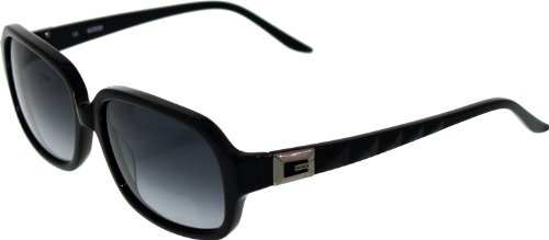 Guess Women's Gradient GU7063-BLK-35 Gunmetal Oval Sunglasses