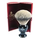 Kent BLK12 Traditional King-Sized Pure Silver Tip Badger Shaving Brush