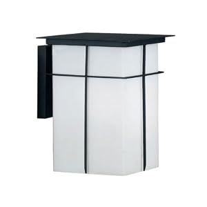 Kenroy Home 70002TB Mesa 7-Inch Shade and 10-Inch Extension Large Wall Lantern by 