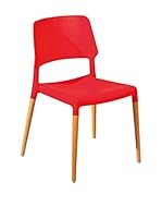 13Casa Set Silla 4 Uds. Molde A10 Rojo