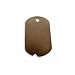 Vintaj Natural Brass Brass Dog Tag Pendant 32mm X 19mm (1)
