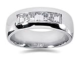 1.40 ctw Men's Diamond Ring in 14K White Gold