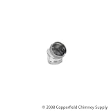 Copperfield 69272 Simpson DuraLiner, 6 Inch 45 Deg Stainless Steel Elbow