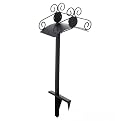 Hose Stand - 2 Pt Ornamental Black