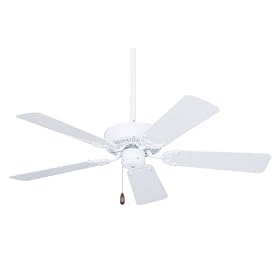 Emerson CF742PFWW Summer Night Indoor/Outdoor Ceiling Fan, 42-Inch Blade Span, Appliance White Finish and All-Weather Oil Rubbed Bronze Blades
