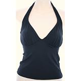 Swim Systems Women's Swimwear Separates Tops/Tankinis - Underwire Cami - Black with Gold Accents - 32 D