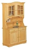 Solid Wood Hutch and Buffet - Unfinished FREE SHIPPING!