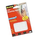 3M/COMMERCIAL TAPE DIV. / Mounting squares, precut, removable, 11/16 squares, clear, 35/pack / MMM859 / Sold as 1 Pack / Mfr Part # 859 \*/ Mounting squares, precut, removable, 11/16 squares, clear, 3
