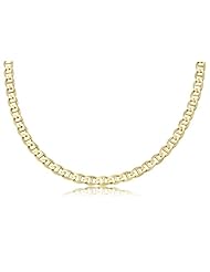 14K Solid Yellow Gold Mariner Link Chain / Necklace 6mm Wide 20" inch Long - Weighing 25.2 Gr.