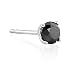 3/8 ct.t.w. Single Black Diamond Solitaire Earring in 14k White Gold