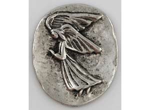 Angel Pocket Stone Amulet Charm Wicca Wiccan Pagan Metaphysical Spiritual Religious Women's Men's
