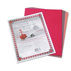 Riverside Paper Groundwood 100% Recycled Assorted Color Construction Paper, 9 x 12 Inches, Pack Of 50 (103637)