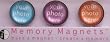 Memory Magnet - Clicks by iPop (Lavendar Tones)