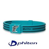 Phiten National League MLB S-Type Titanium Bracelet Team: Florida Marlins, Size: 6 3/4in