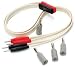 Pin to banana adapter plug for use with ME 2260 and 2261 electrode cables. Four each, gray.